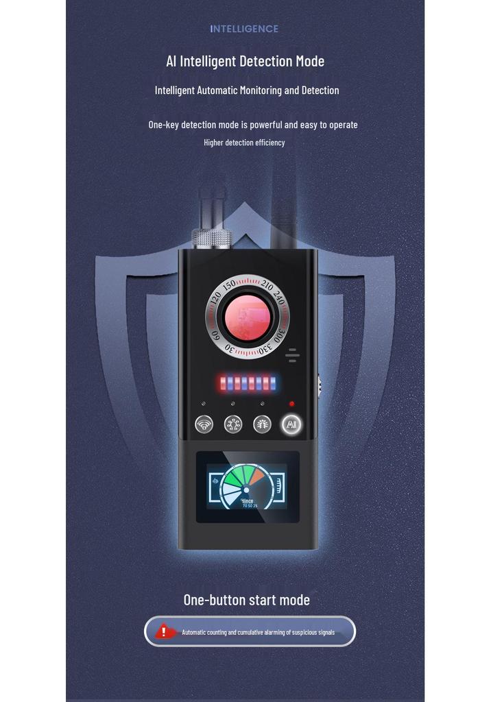 K66 Signal Detector: Anti-Peeping, Anti-Positioning, Camera & GPS Scanner for Hotel & Car Monitoring