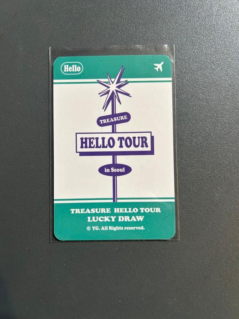 [USED] TREASURE HELLO TOUR Lakidro Junkyu Seoul Concert Trading Card