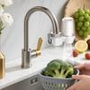 CMD Water Purifier, Faucet-Mounted Water Filter with 3 Filter Cores, Removes 12 Substances (Chlorine, Fluoride, Water), Water Saving, Dual Mode Switch
