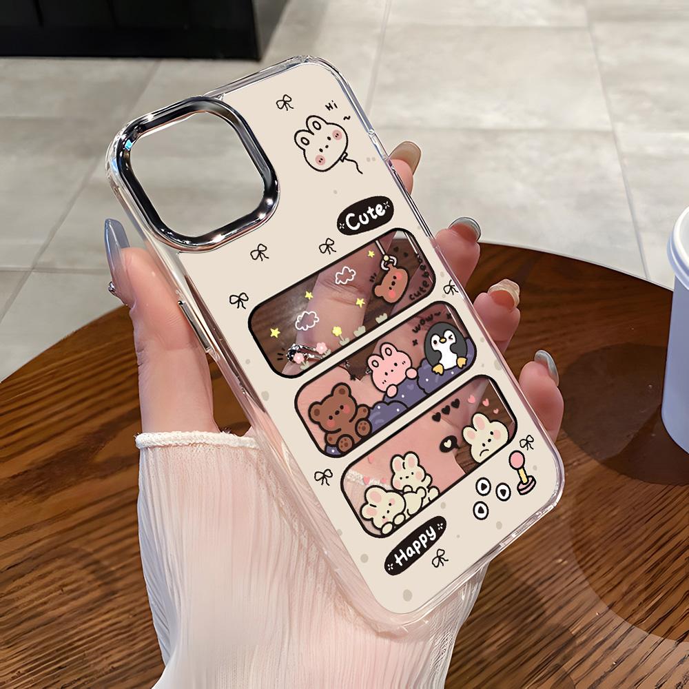 Transparent Phone Case for iPhone 11 12 13 iPhone 13 14 15 Pro 15 16 Pro Max Samsung A15 A16 A25 A26 A55 A56 S25 S24 S22 S23 Ultra S25 Edge