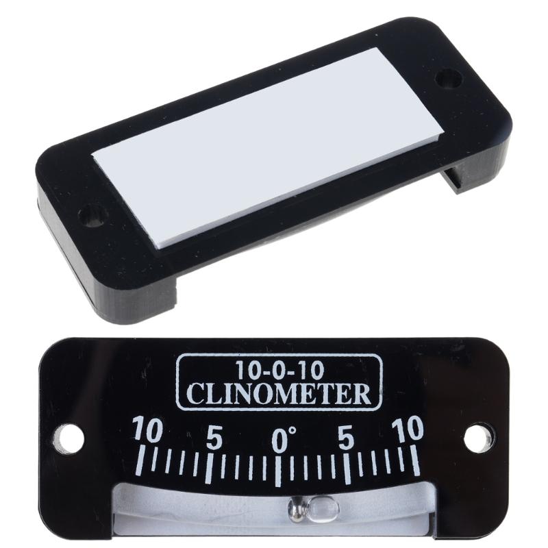 Vattenpass Bubbla Inclinometer Lutningsvinklar Linjal för Båtar Hemförbättring 0-10 Grader