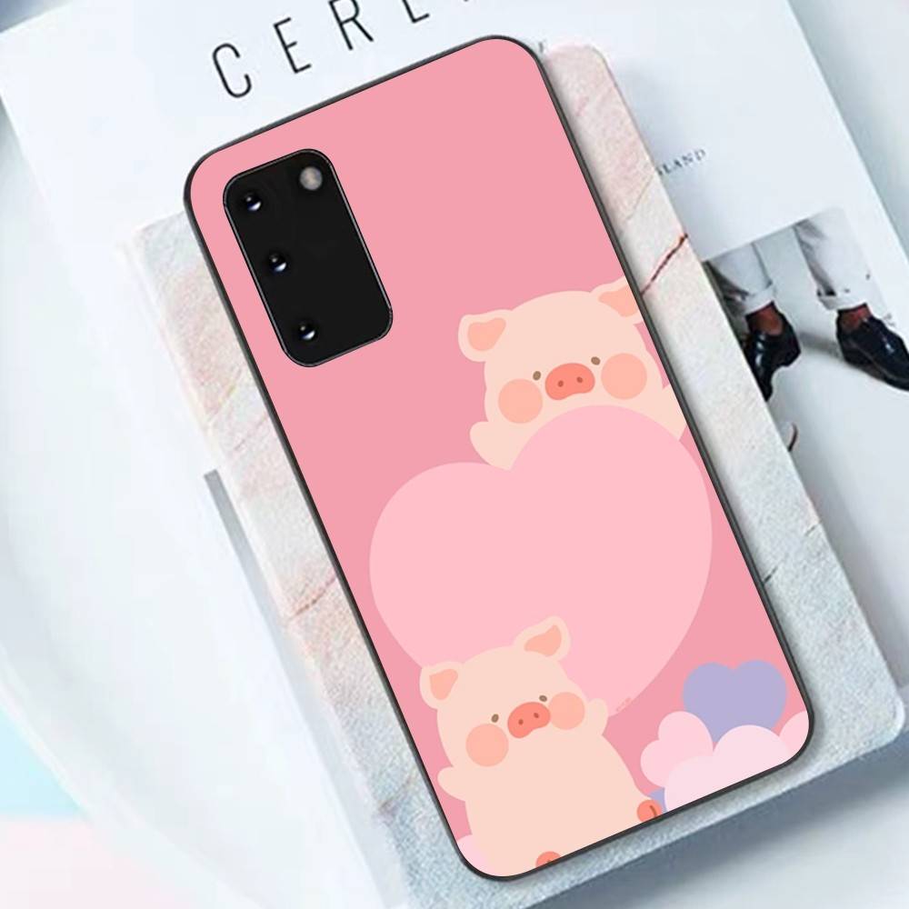 Cute Pig Cartoon L-lulu Phone Case For Samsung S 9 10 20 21 22 23 30 23 24 Plus Lite Ultra FE S10lite Funda
