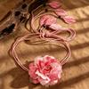 Ethnic Style Flower Waist Chain Vintage Bohemian Waistband Fashion Flower Belt  Dress Accessories