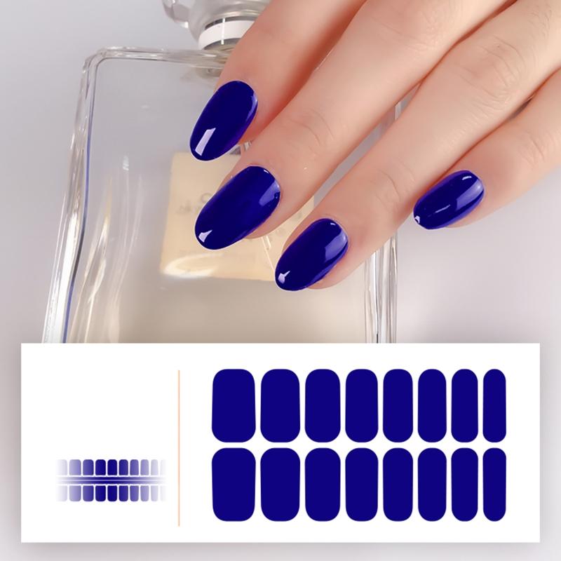 Full Wraps Solid Color Nail Stickers Nail Strips Nail Art Decal for Woman