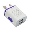Dual USB Ports 5V 2.1A US/EU LED Light Plug Wall Home Travel Charger