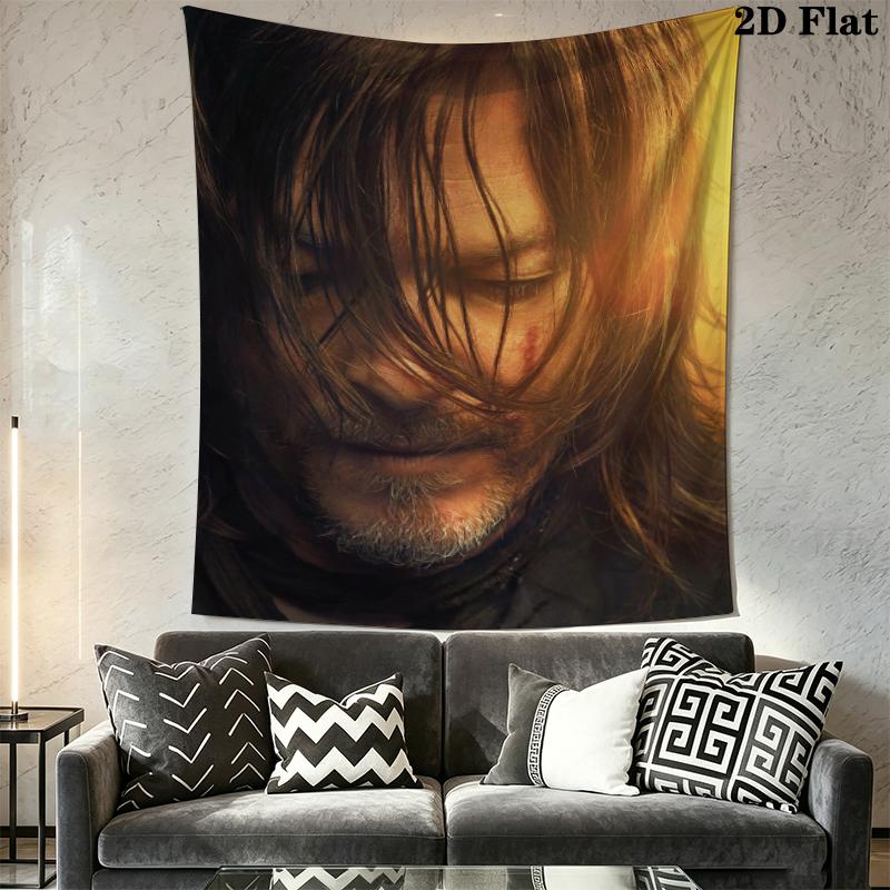 THE WALKING DEAD Wall Tapestry Aesthetic Wall Hanging Printed Fabric Blanket Decorative Tapestries for Bedroom Living Room Home Decor