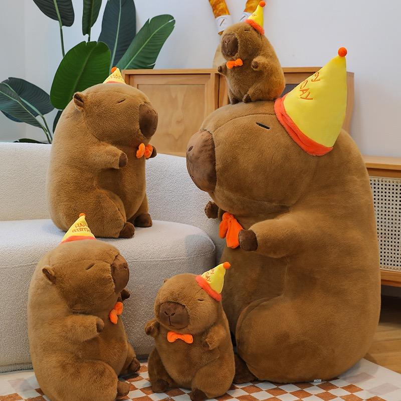 23/35cm Capybara Plush Toy - Ultra Soft Anime Stuffed Animal Doll, Cute Christmas & Thanksgiving Gift for Children