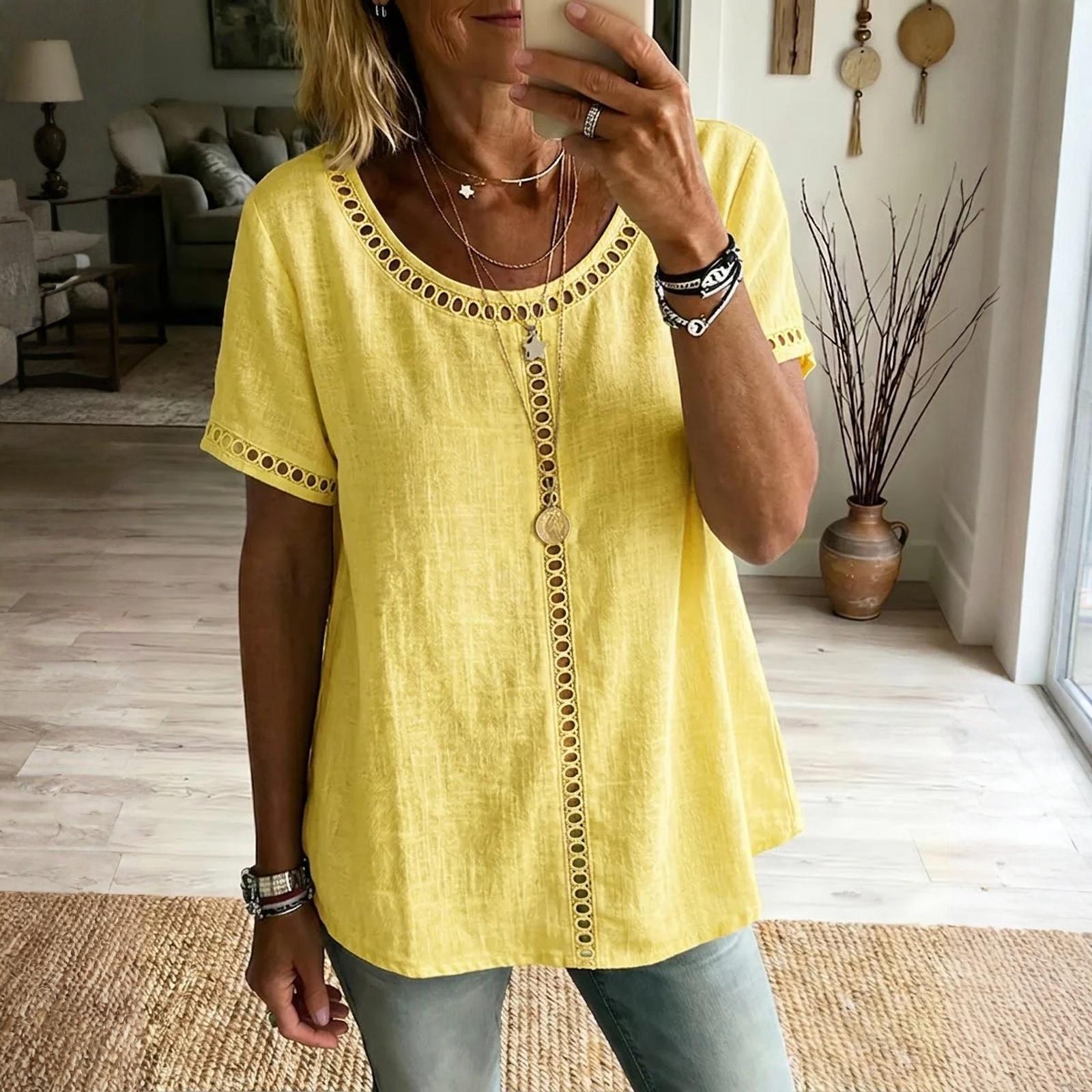 

Women s Color Cotton And Linen Camisole Loose Inner Sleeveless Versatile Bottoming Top XL жовтий
