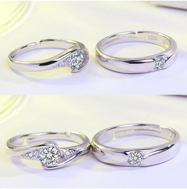 Elegant Fashion Women Jewelry Design Korean Open Luxury Couple Rings With Timeless Appeal