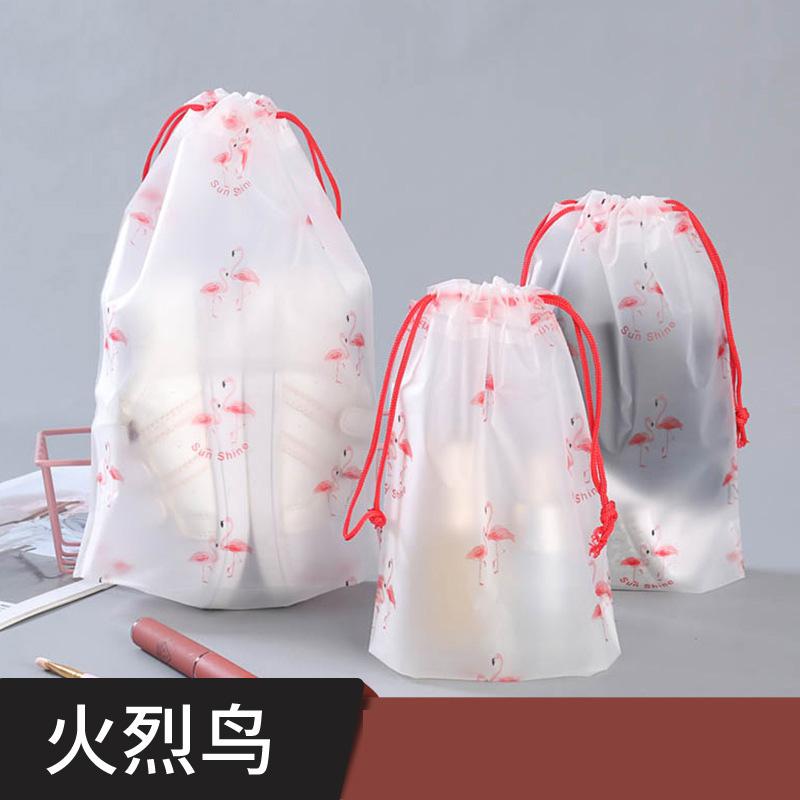 3pcs/set Cartoon Drawstring Storage Bags Travel Shoes Clothes Towel Cosmetic Portable Waterproof Organizer Toiletry String Bags