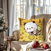 Cartoon One And Two Cloth Animation Pillow Case Square Pillow Bedroom Sofa Leisure Comfort Car Living Room Home Decoration 40X40