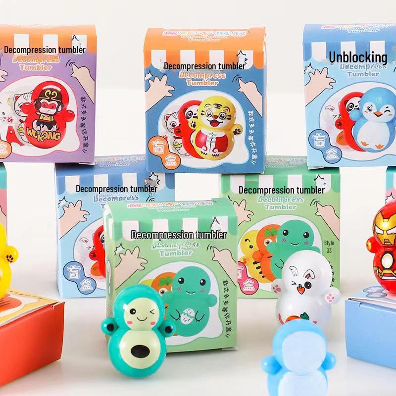 Creative Surprise Blind Box Tumbler Toy - Perfect Student Prize or Kids' Lucky Gift.