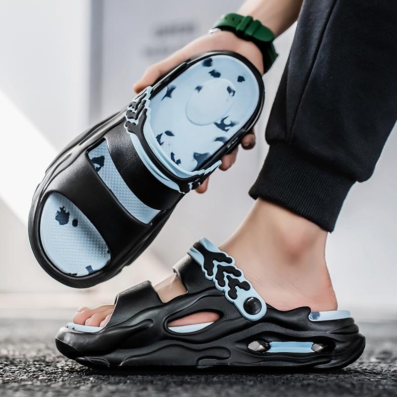 Neue, modische Herren-Freizeitsandalen in Übergröße mit dicker Sohle, EVA-leicht und atmungsaktiv, Sportschuhe für Herren