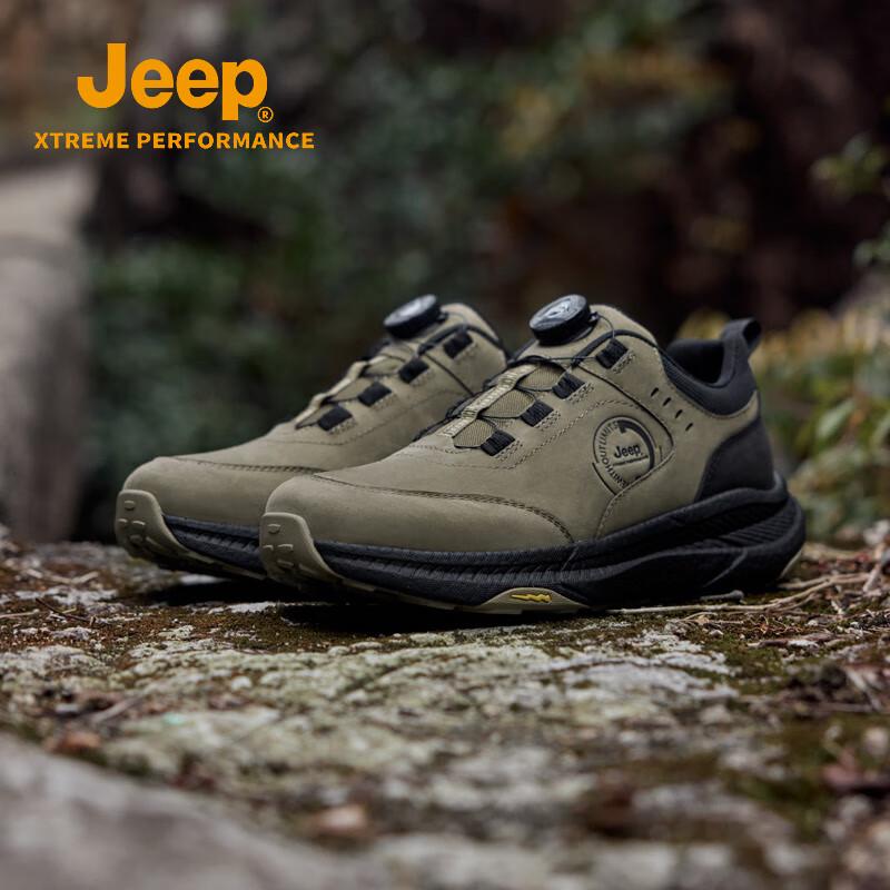 

Jeep Men s Water-Repellent Rotary Buckle Outdoor Hiking Shoes 40