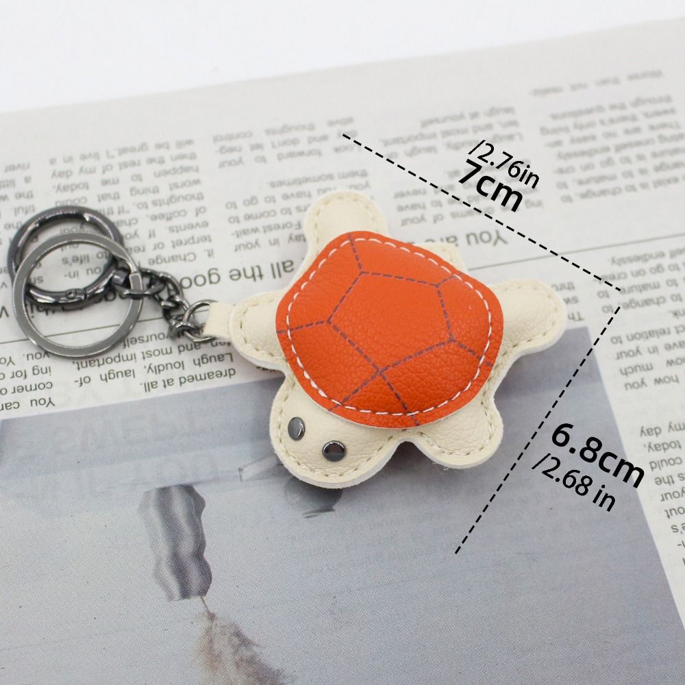 Hanger Pu Leather Key Chain DIY Bag Pendant Cute Leather Turtle Pendant Bag Ornament