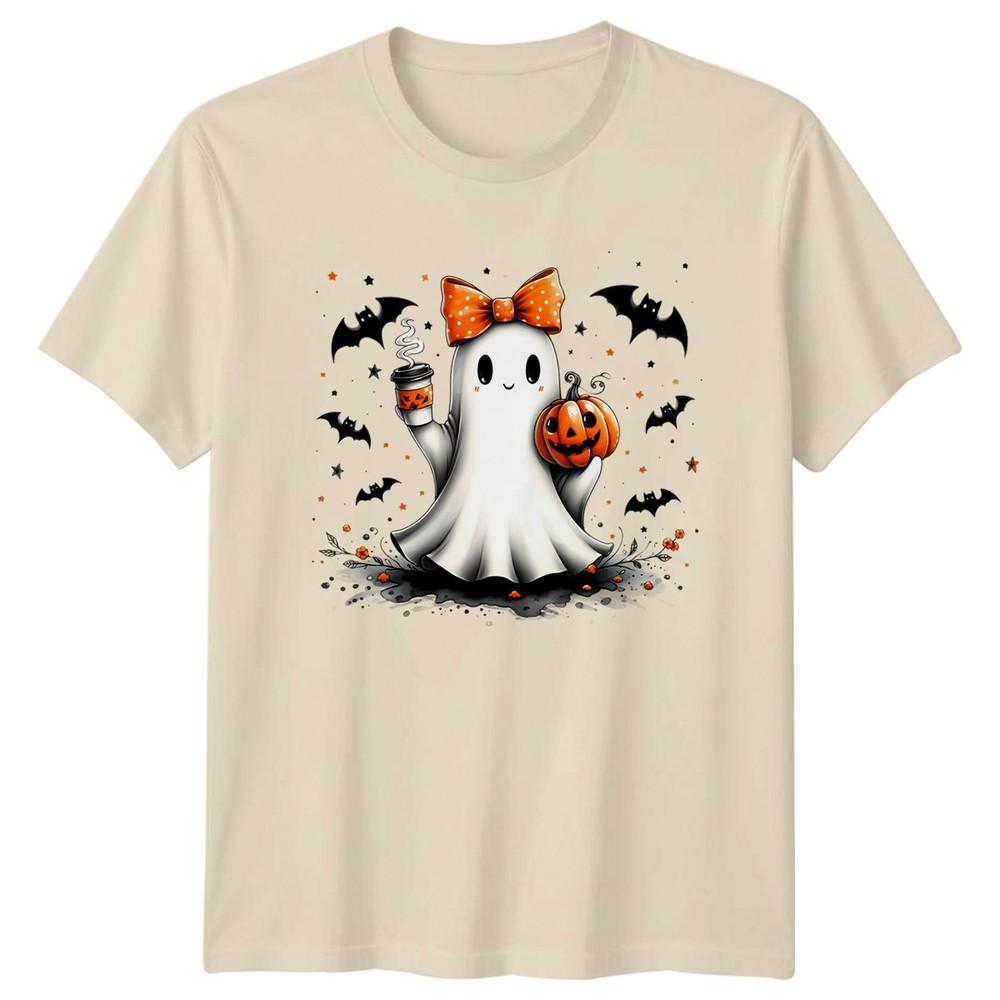 Cute Ghost Halloween Graphic Tee Unisexs Unisexs Spooky Season TShirt