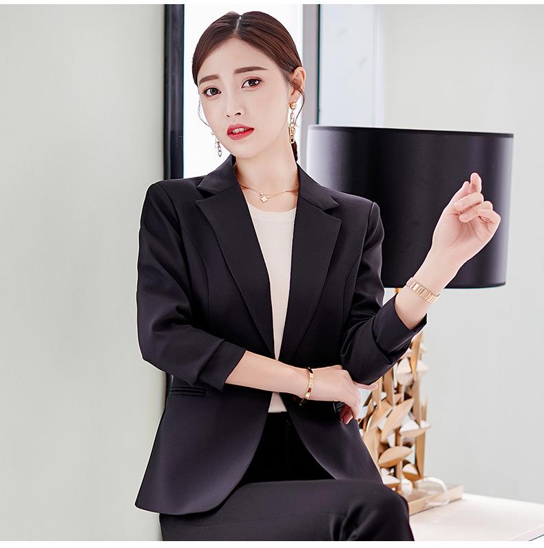Danmo Spring Women Blazer Fashion Casual Work Blazers Jackets Coat