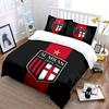 Set Biancheria da Letto Logo AC Milan Set Copripiumino Copripiumino Federe  (1 * Copripiumino 2 * Federe, senza piumino)