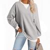 2025 Spring European American Style Color Block Long Sleeve Pullover Hoodie with Embroidered Collar