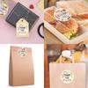 1 Roll Autumn Stickers Roll Round Paper with Thank You Stickers Adhesive Labels Decorative Sealing Stickers for Gifts Party Chocolate 25mm 500pcs/roll