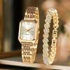 Rhinestone Wristwatch Bracelet Set Stainless Steel Women Wristwatch Hot Strap Watch Women