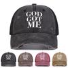 Berretti da Baseball in Rete Unisex con Stampa di Lettere GOD GOT ME Hip Hop Cappello Primavera Estate Esterno Regolabile Cappelli Casual Cappello Parasole
