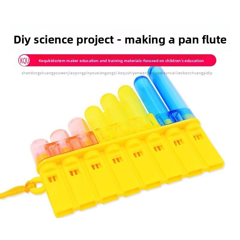 Wissenschaftsexperiment DIY Selbstgemachtes Flöten-Set Für Kinder Pädagogisches Musikspielzeug Für Frühes Lernen