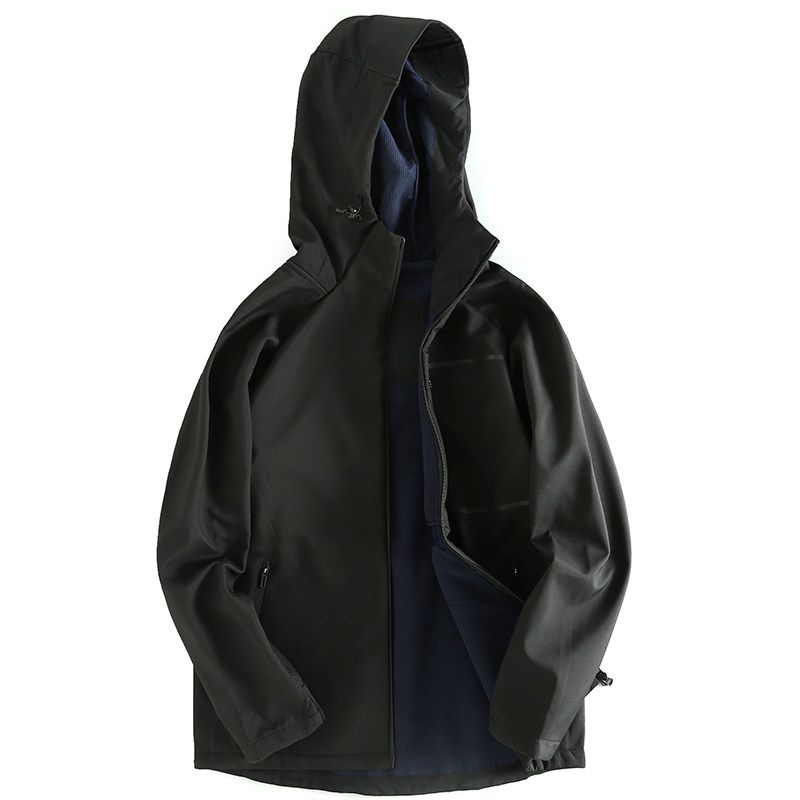 Outdoor Wind! Foreign Trade Men's Clothing Jacket Export More than Single Jacket Spring, Autumn and Winter Hood Top Clothes Outerwear Tide