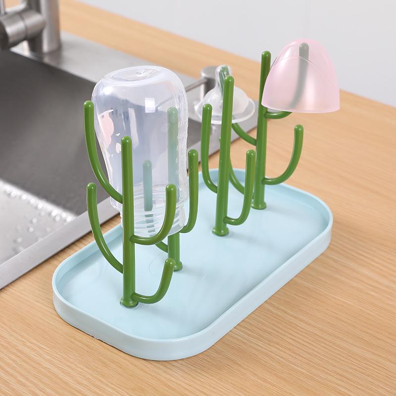 

Creative Kitchen Cactus Water Cup & Wine Glass Holder with Draining Rack