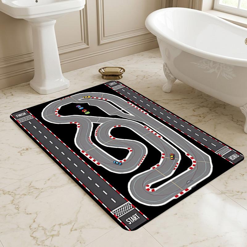Track Nonslip Living Room Area Rug Soft Carpet For Bedroom Game Playroom Sofa Office Home Decor Doormat Christmas Gift