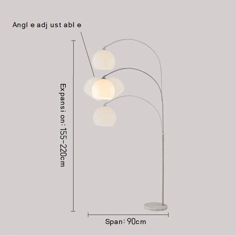 

Современный минималистский торшер в скандинавском стиле креативный торшер для рыбалки гостиная спальня диван вертикальный торшер для украшения дома American plug&Remote control белый