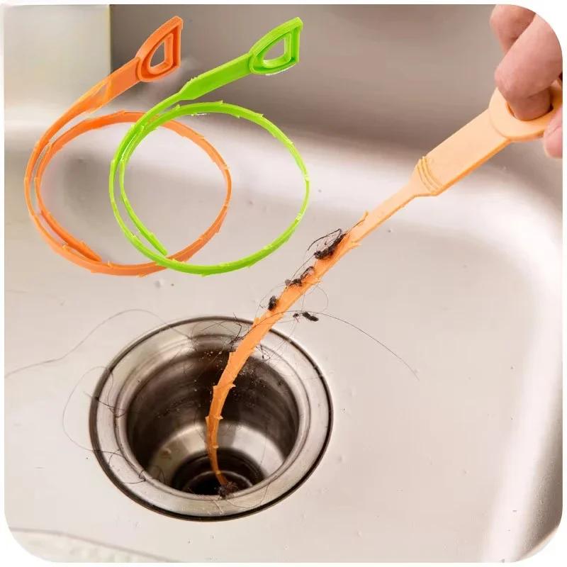 Pipe Dredger Pipe Hook Cleaner Hair Water Channel Dredging Tool Toilet Drainage Outlet Sewer Filter Kitchen Sink Cleaning Tools