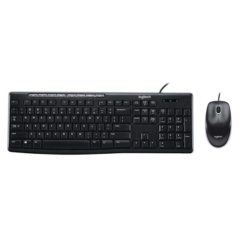 

Logitech MK200 Wired Multimedia Keyboard and Mouse Combo