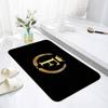 Black Golden Crown Letter Floor Mats Home Laundry Rug Carpet For Living Room Decor Lounge Area Anti-slip Entrance Doormat