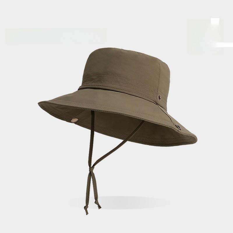 Summer Outdoor Sun Hat With Wide Brim And Solid Color Design Outdoor For