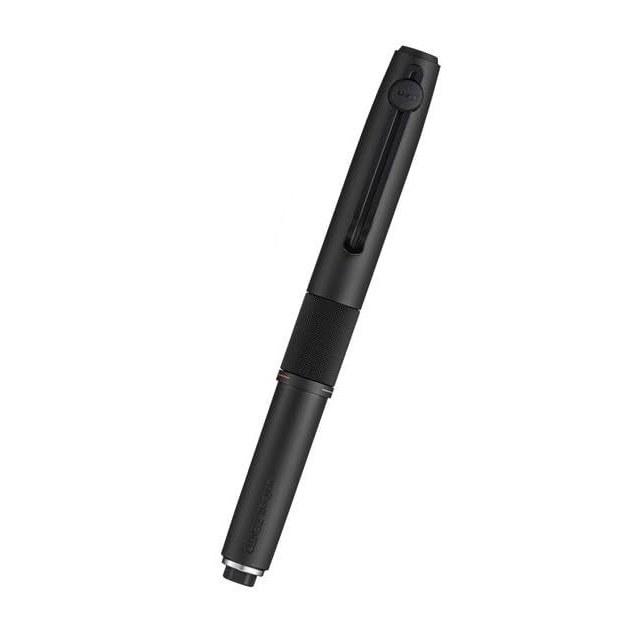 Uni-ball Zent Signature Model Rotating Retractable 3-Color Ballpoint Pen 0.5mm Metallic Black
