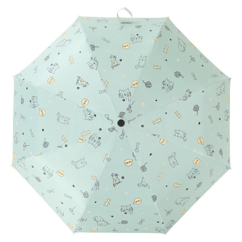 Automatic umbrella weather and rain folding sunscreen parasol sun umbrella ultraviolet