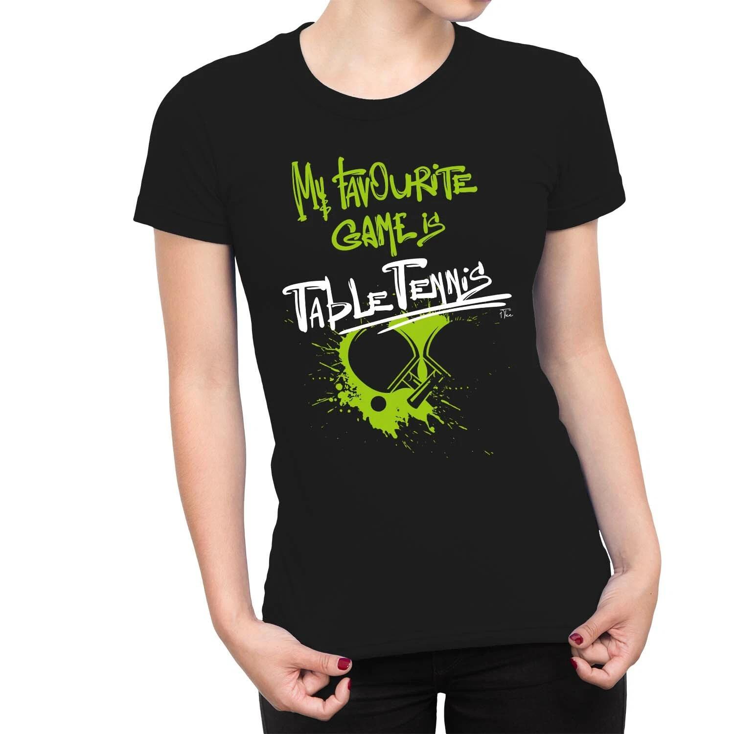 1Tee Womens My Favourite Game Is Table Tennis T-Shirt M