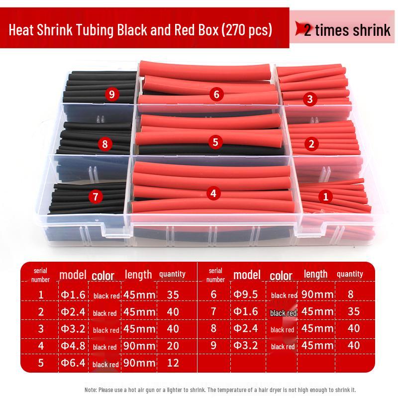 Heat Shrink Tube Insulation Sleeve for DIY Wiring and Cable Protection, Flame Retardant