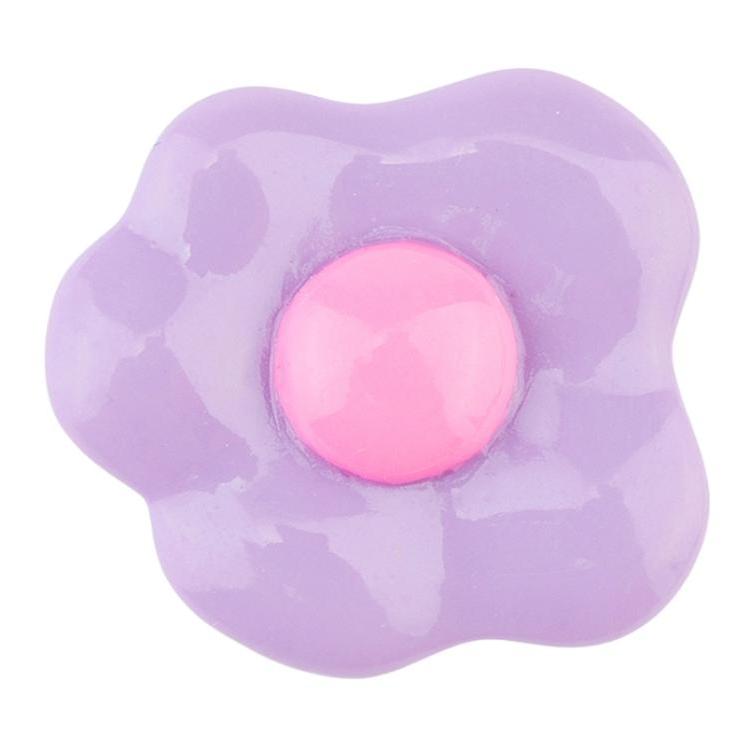 Crocs Żywiczne Akcesoria do Butów w Kształcie Kwiatów Unisex Para Fioletowy