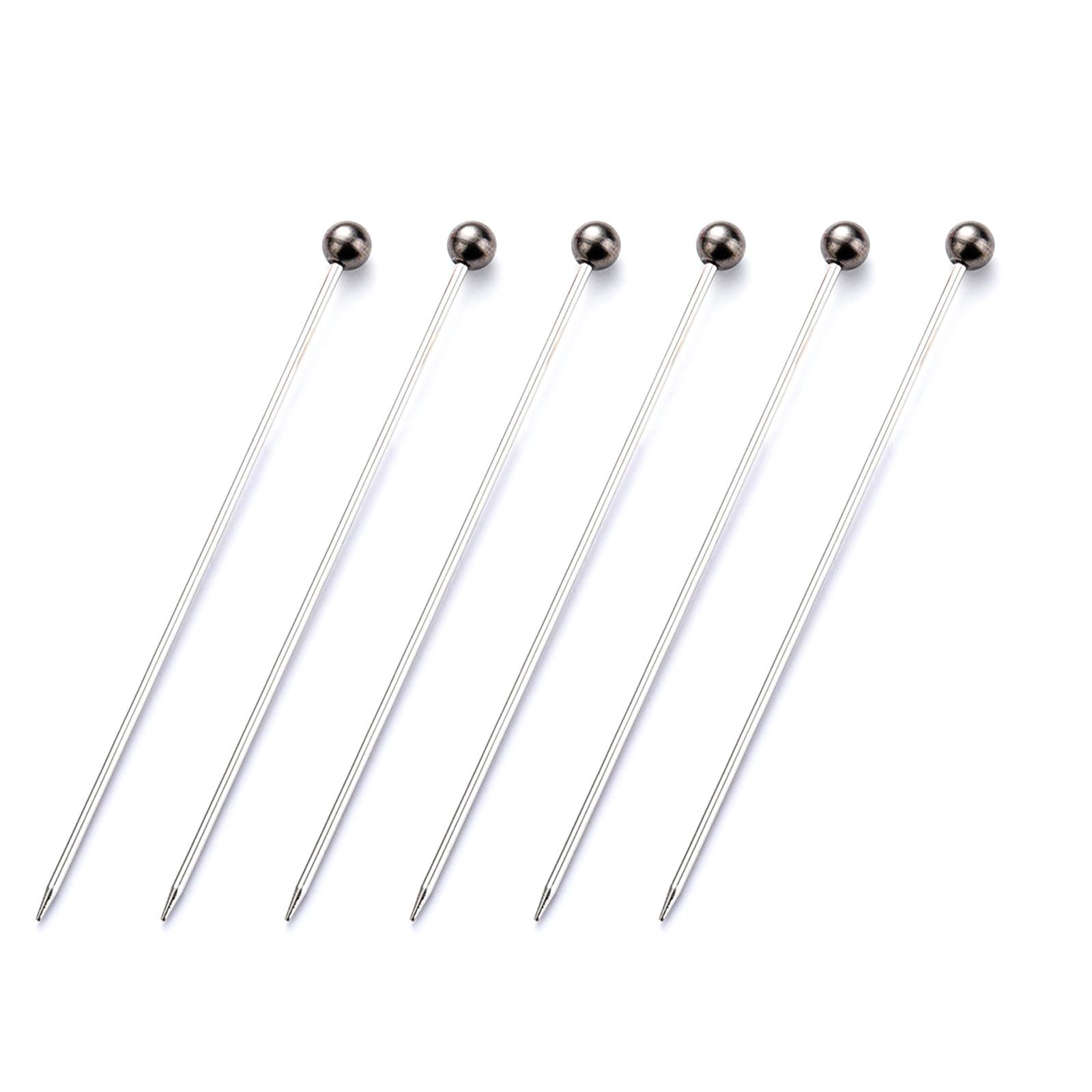 

6 шт. палочка для теста из нержавеющей стали, инструмент для выпечки, многоразовые иглы для тестирования тортов, кухонные инструменты для домашней выпечки, прочные разноцветный