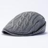 Big Size Autumn Winter Warm Plush Knitted Berets Big Head Retro Versatile Newsboy Caps Women Men Ear Protection Visor Flat Cap
