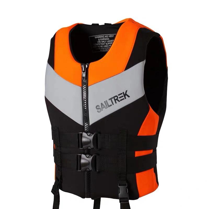 Unisex High Buoyancy Marine Life Jacket - Adult Foam Oxford Vest for Professionals