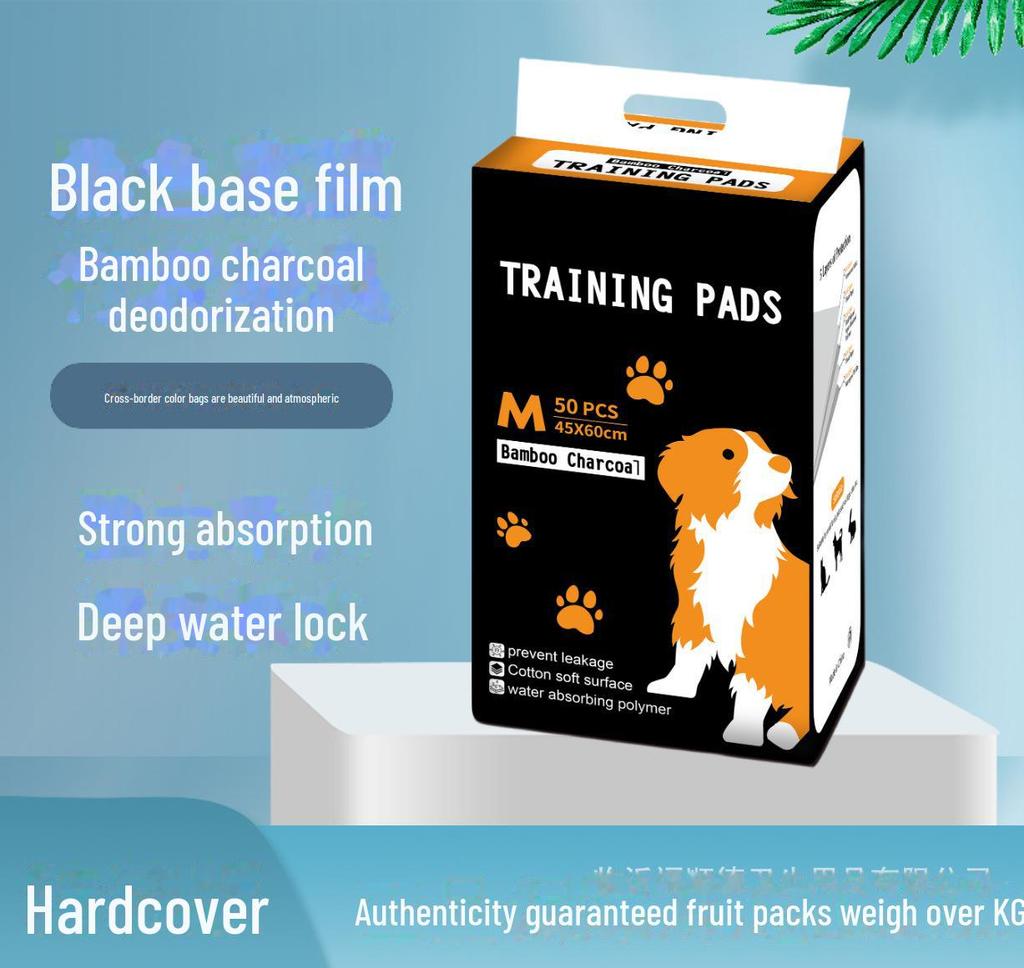 Bamboo Charcoal Deodorizing Pet Urine Pads - Thick, Disposable, Super Absorbent