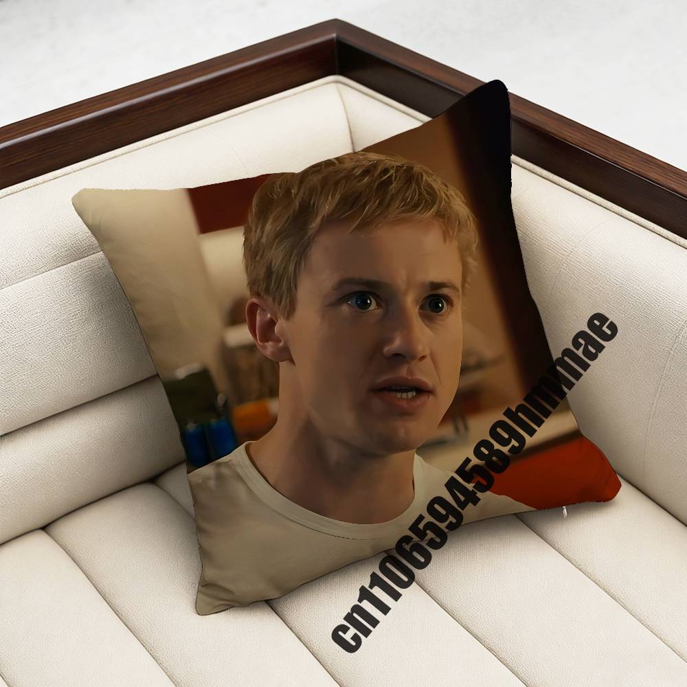 For 45X45Cm 40X40Cm British Actor J-Joseph Quinn Cat Throw Pillow Case Sham Square Car Pillowcase Pad Cushion Cover