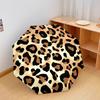 1PC Leopard Print Umbrella Portable Folding Umbrella Iron Frame Hole Bone Structure Outdoor Home Umbrella A7