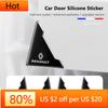Interior Stickers 4Pcs Car Door Corner Covers Anti Scratch Protection Stickers For Renault Clio Megane Kadjar QM6 ZOE Espace Sce