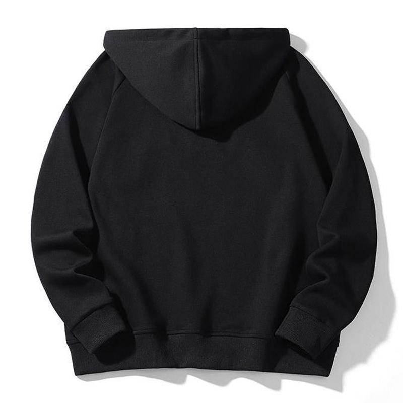 Spring and Autumn Plus Size Men's Fashionable Casual Hooded Patchwork Hoodie Men's Retro Long Sleeved Loose Men's Clothing