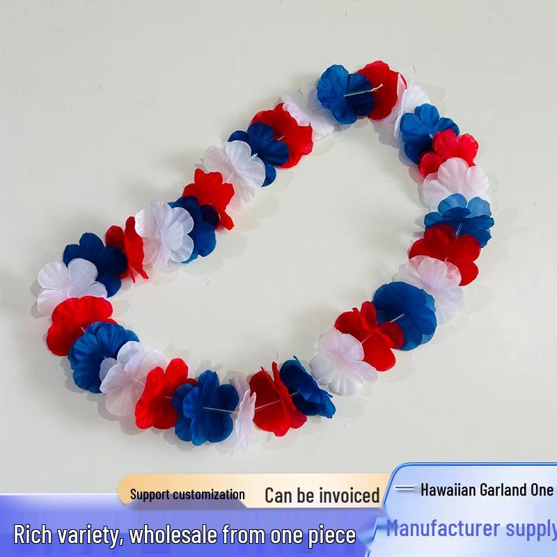 

30 Pairs Colorful Hawaiian Flower Garlands for Kids & Adults - Perfect for Festivals, Stage Performances, and Sports Events