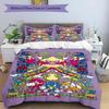 3pcs Duvet Cover Set (1*Duvet Cover + 2*Pillowcase, Without Core), Sonic Print Bedding Set, Bedroom Decor, All‑Season, Birthday Gift